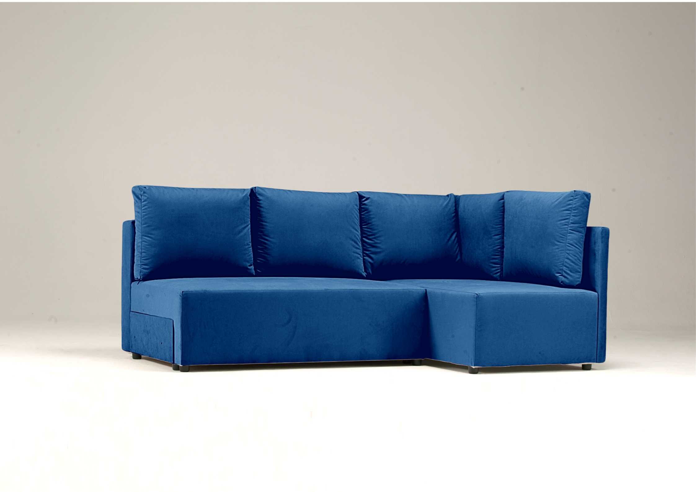 Granatowy narożnik rozkładany do bloku